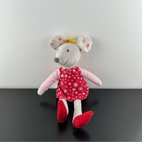 IKEA Other - Ikea Fabler Mus Mouse Princess Plush Red Dress Stuffed Animal 11” Vintage Toy